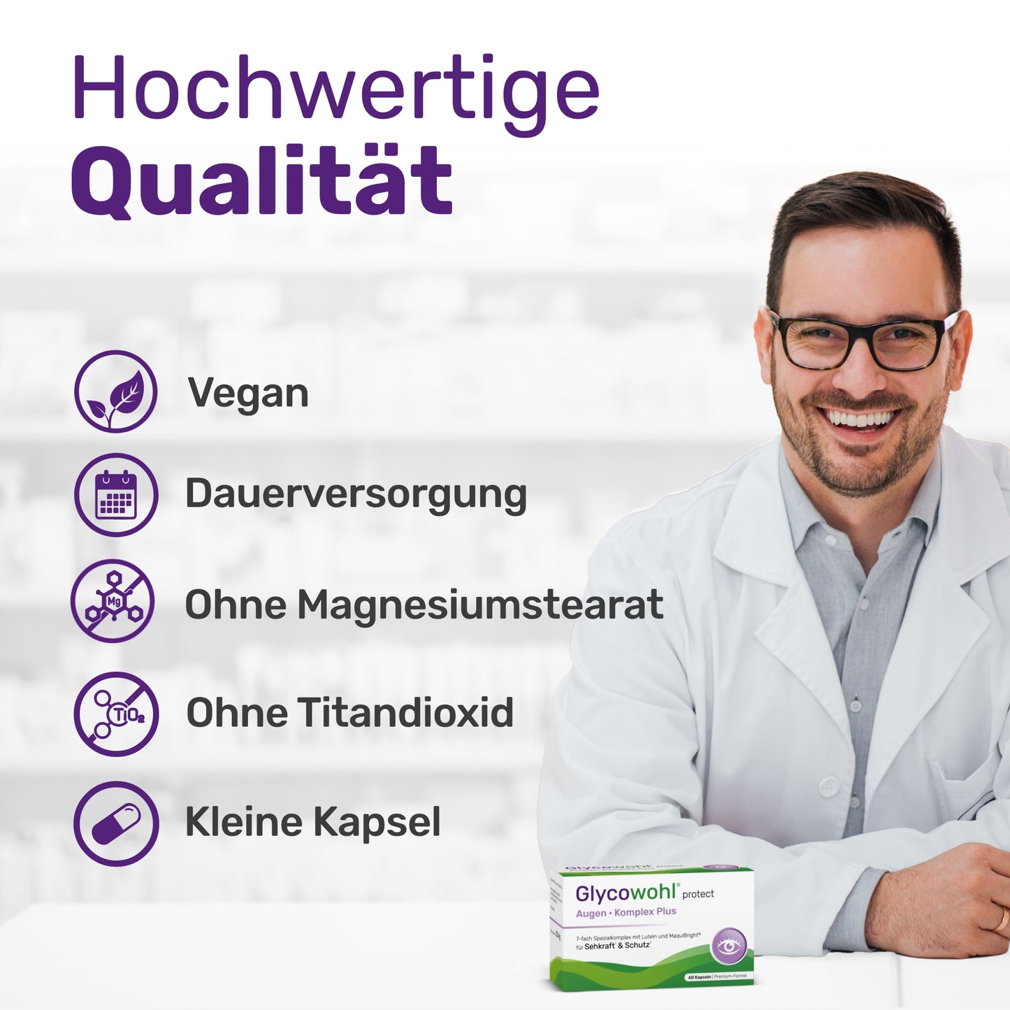 Glycowohl® Augen • Komplex Plus mit Lutein, MaquiBright® und Vitalstoffen