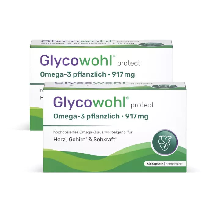 2x Glycowohl® protect Omega-3 pflanzlich