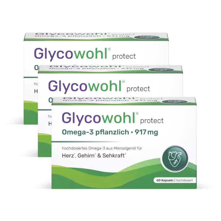3x Glycowohl® protect Omega-3 pflanzlich