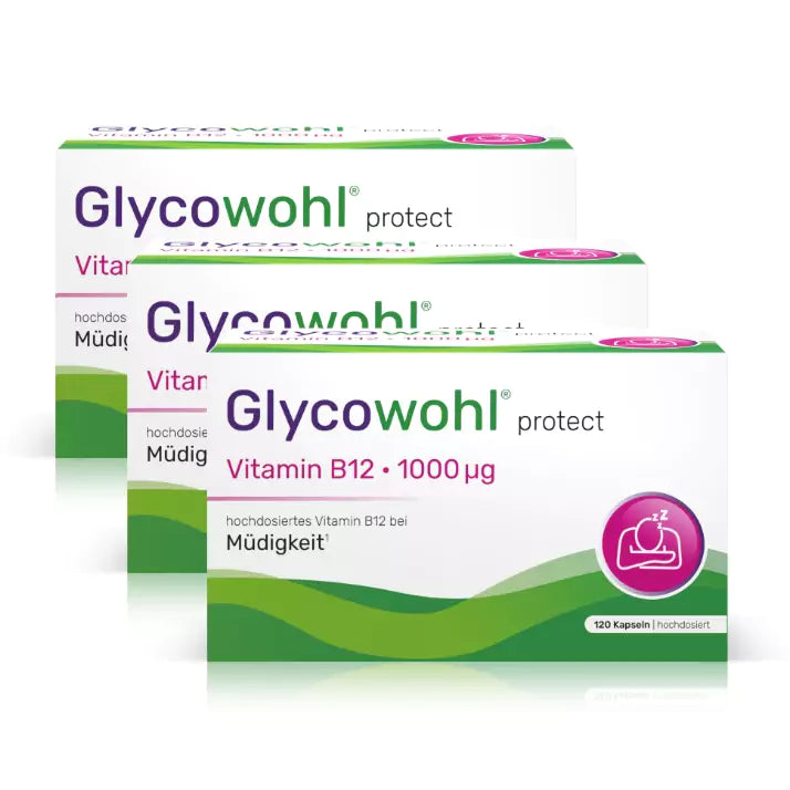 3x Glycowohl® protect Vitamin B12 · 1000 µg