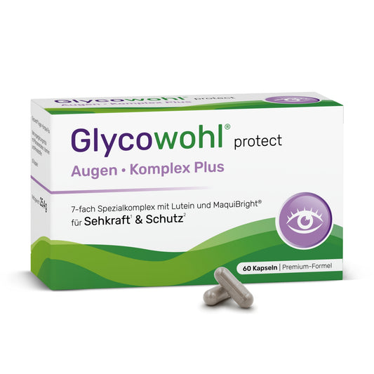 Glycowohl® Augen • Komplex Plus mit Lutein, MaquiBright® und Vitalstoffen