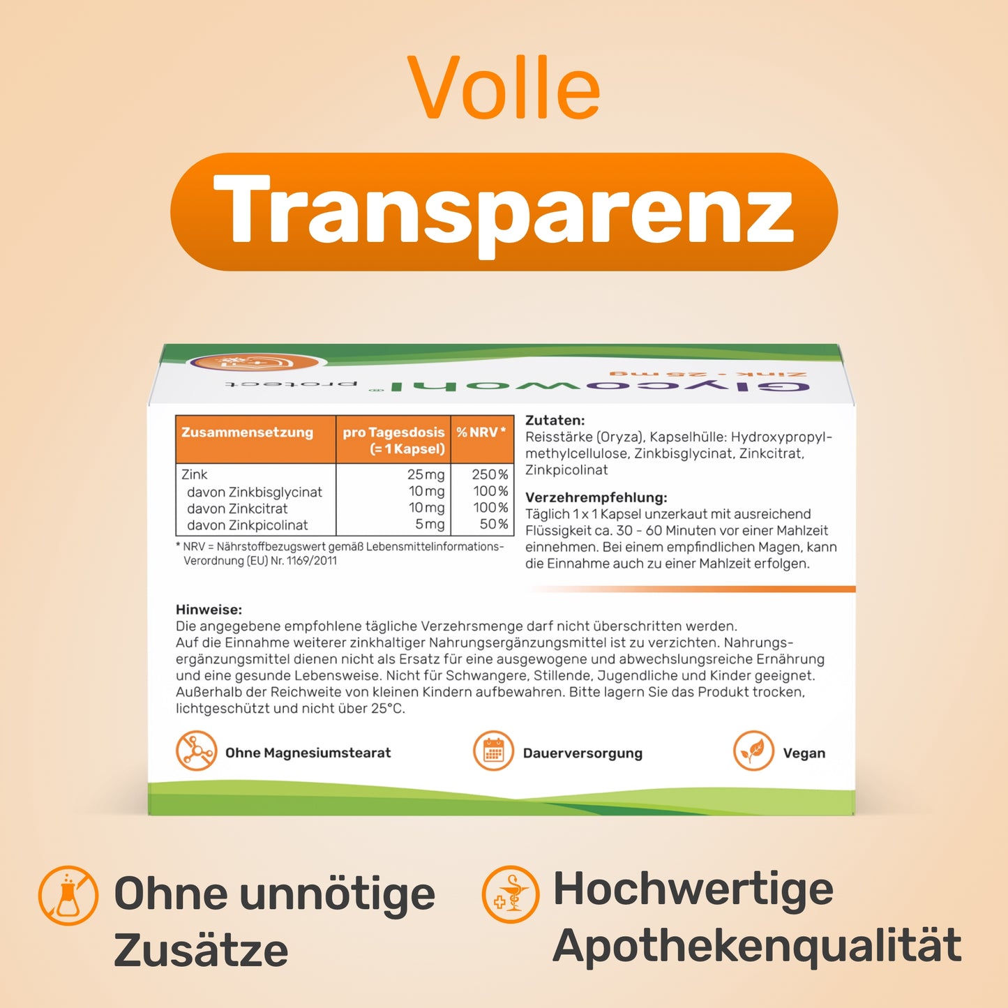 Glycowohl® Zink · 25 mg