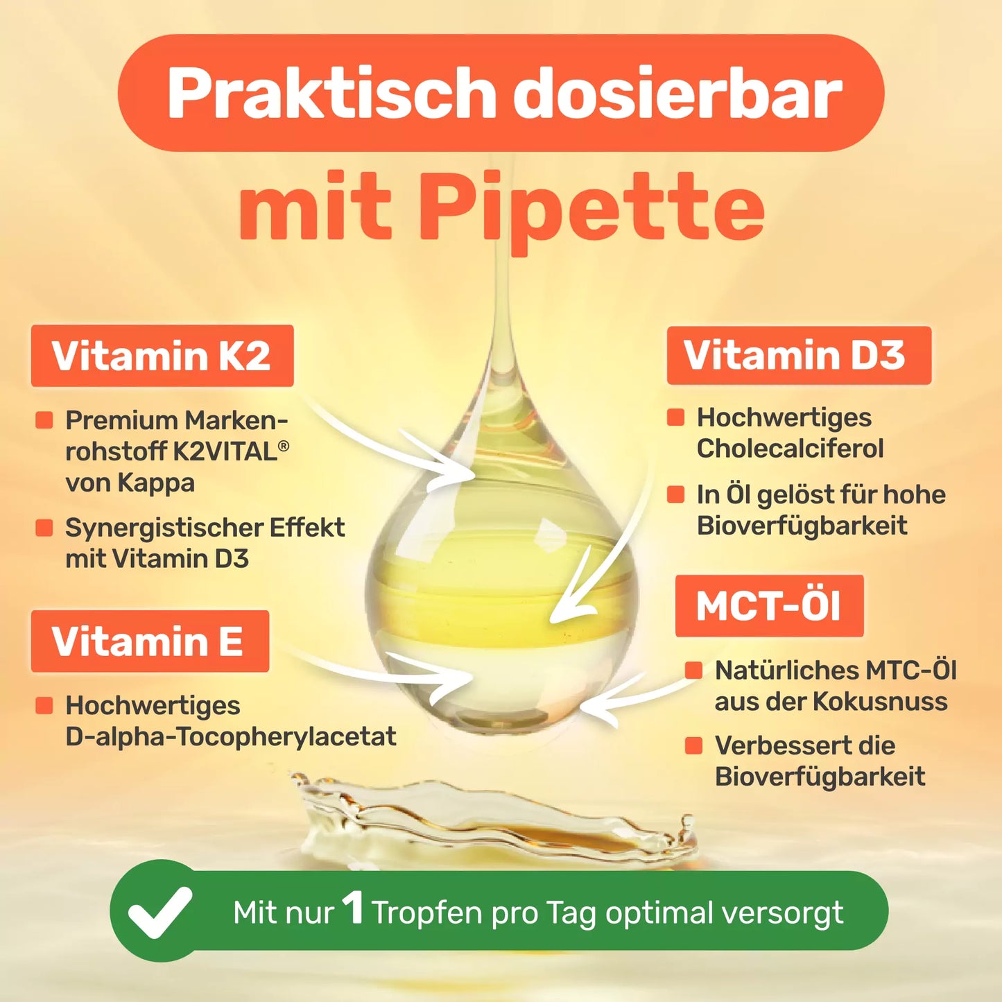 Glycowohl® Vitamin D3+K2 | 1000 I.E. · 30 µg